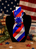 Red, White & Blue Statement Necktie