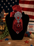 Ruby Drop Luxe Memorial Tie