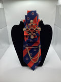 Regal Crimson & Navy Statement Necktie