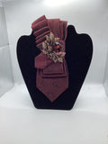 Burgundy Paisley Statement Tie