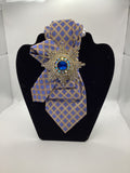 Royal Sapphire Sunburst Lattice