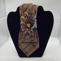 Brown Burberry-Style Plaid Tie