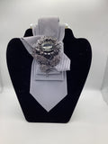 Silver Luxe Statement Tie