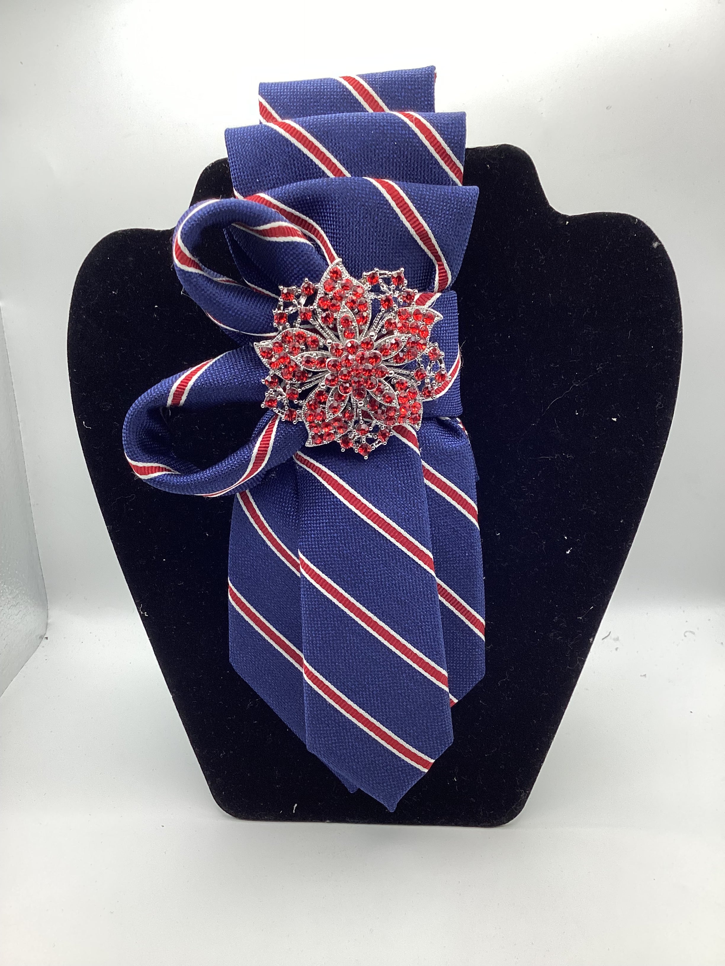 Patriotic Floral Statement Necktie
