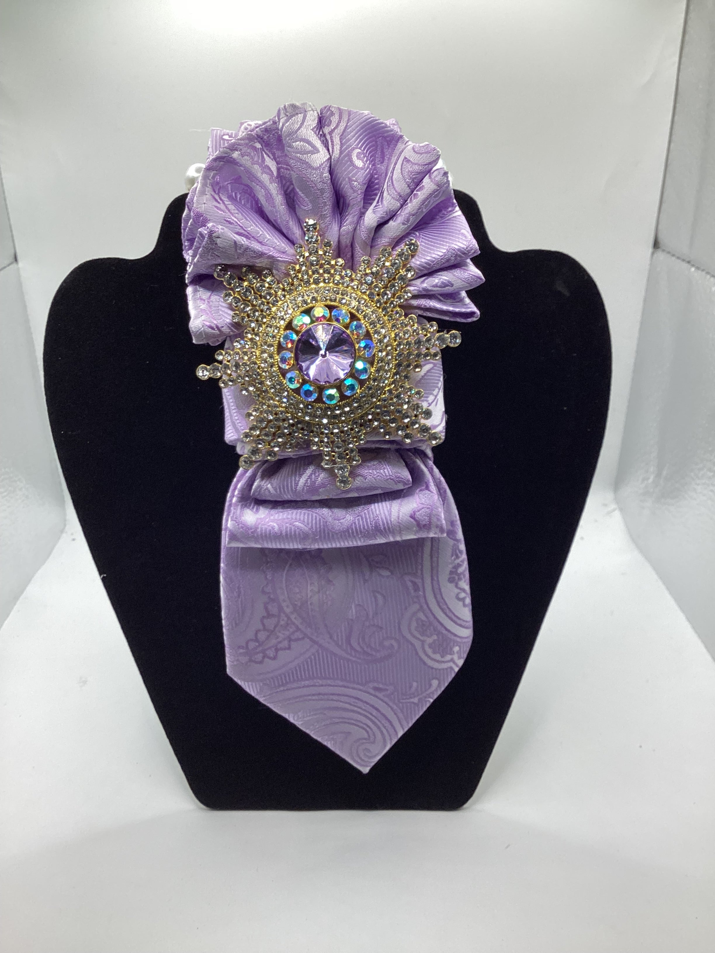 Lavender Crown Jewel Statement Tie
