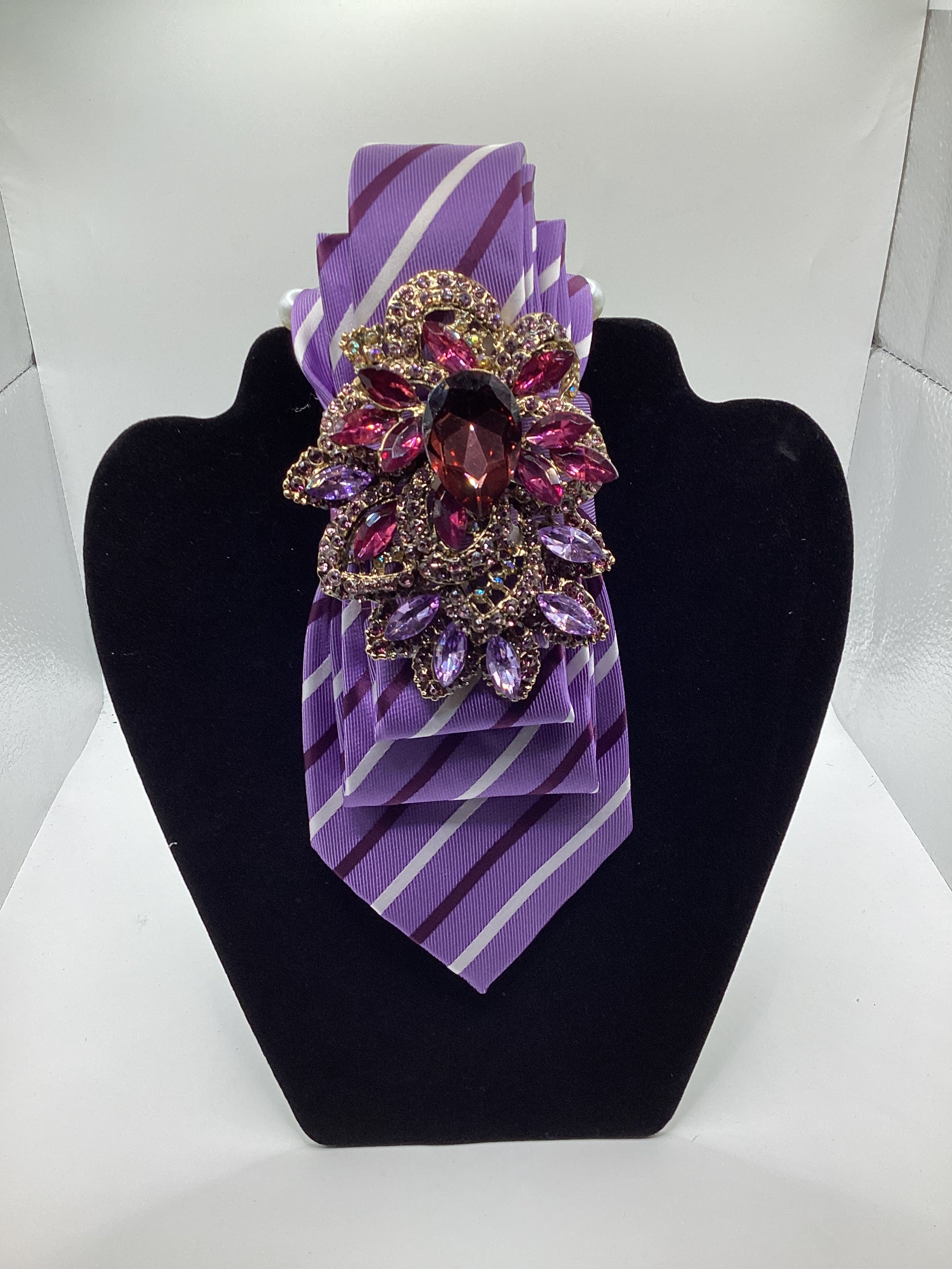 Lavender Luxe Jewel Statement Tie
