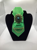 Lime Jewel Luxe Statement Tie