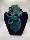 Royal Emerald Swirl Statement Tie