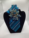 Sapphire Bloom Statement Tie