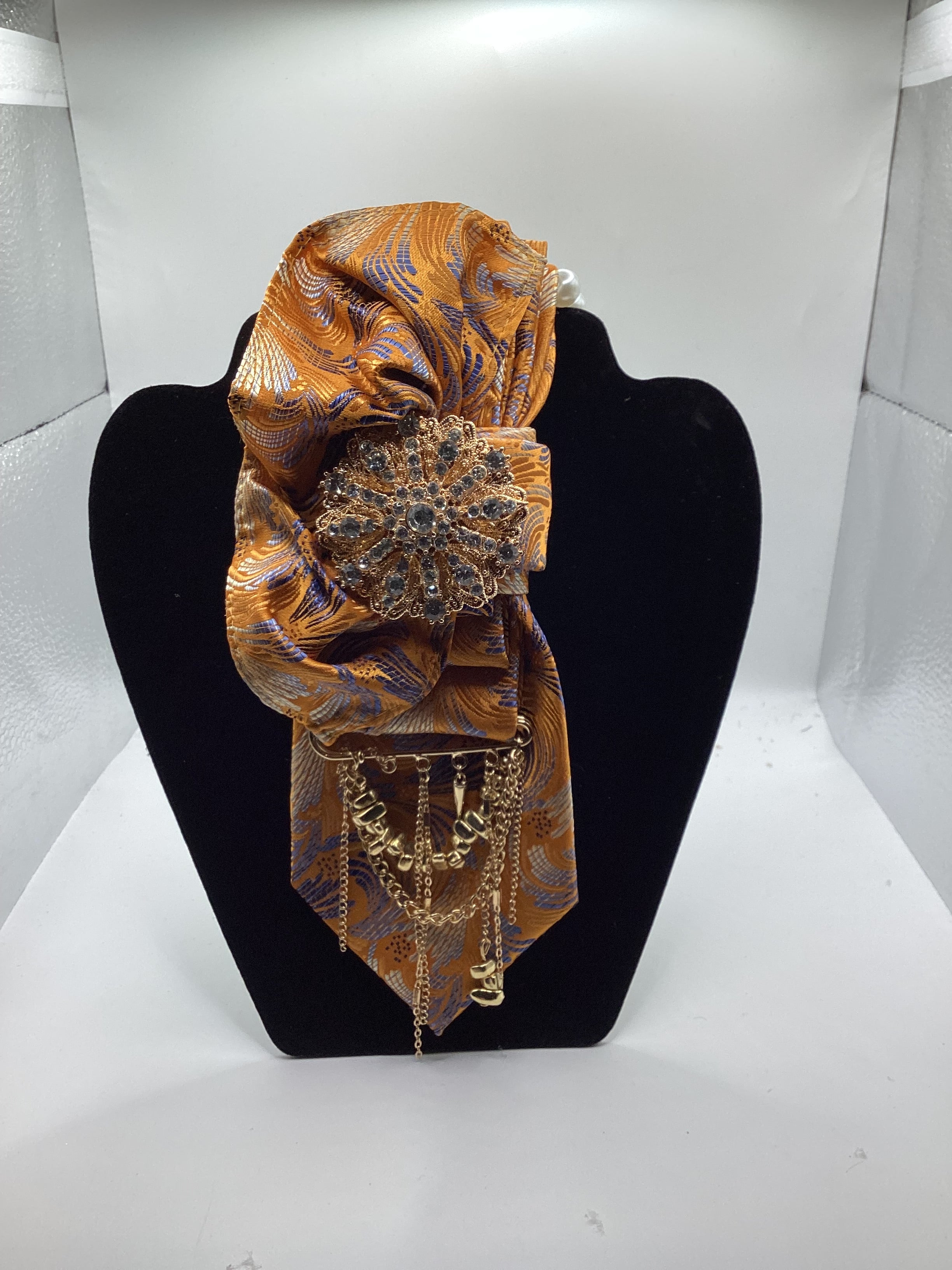 Saffron Majesty Statement Tie