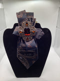 Midnight Amber Royale Ascot Tie