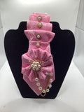 Pink Pearl Blossom Fashion Tie