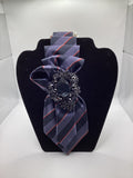 Steel Slate Stripe Statement Tie
