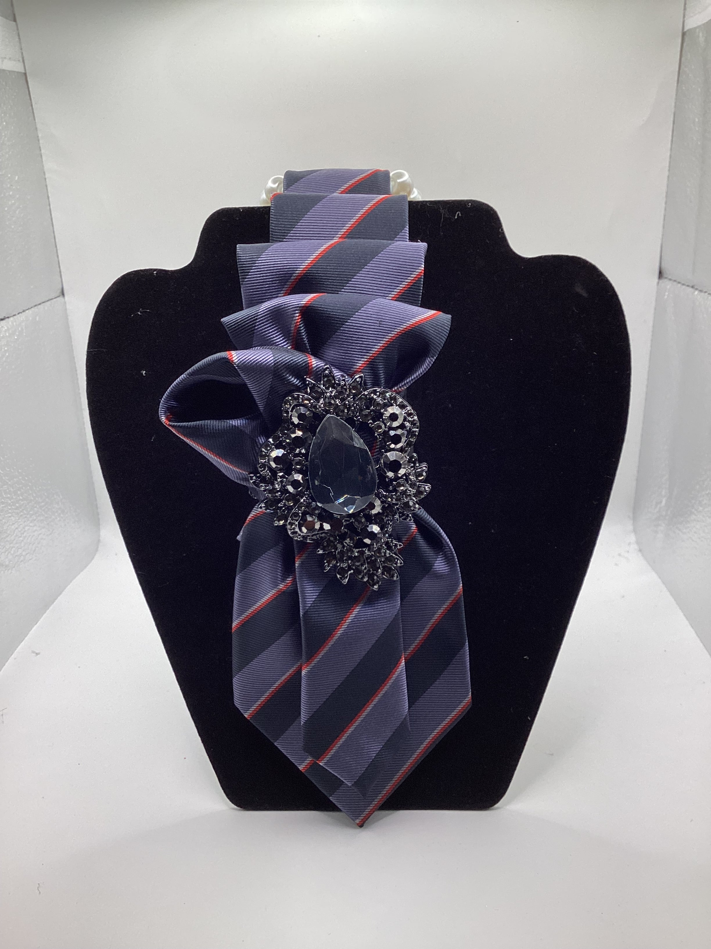 Steel Slate Stripe Statement Tie