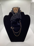Mini Black & Gold Leopard Luxe Statement Tie