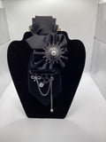 Black Crystal Starburst Statement Tie