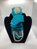 Turquoise Pearl Luxe Statement Tie