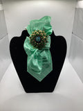 Green Crystal Bloom Tie