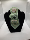 Mint Green Pearl Luxe Statement Tie