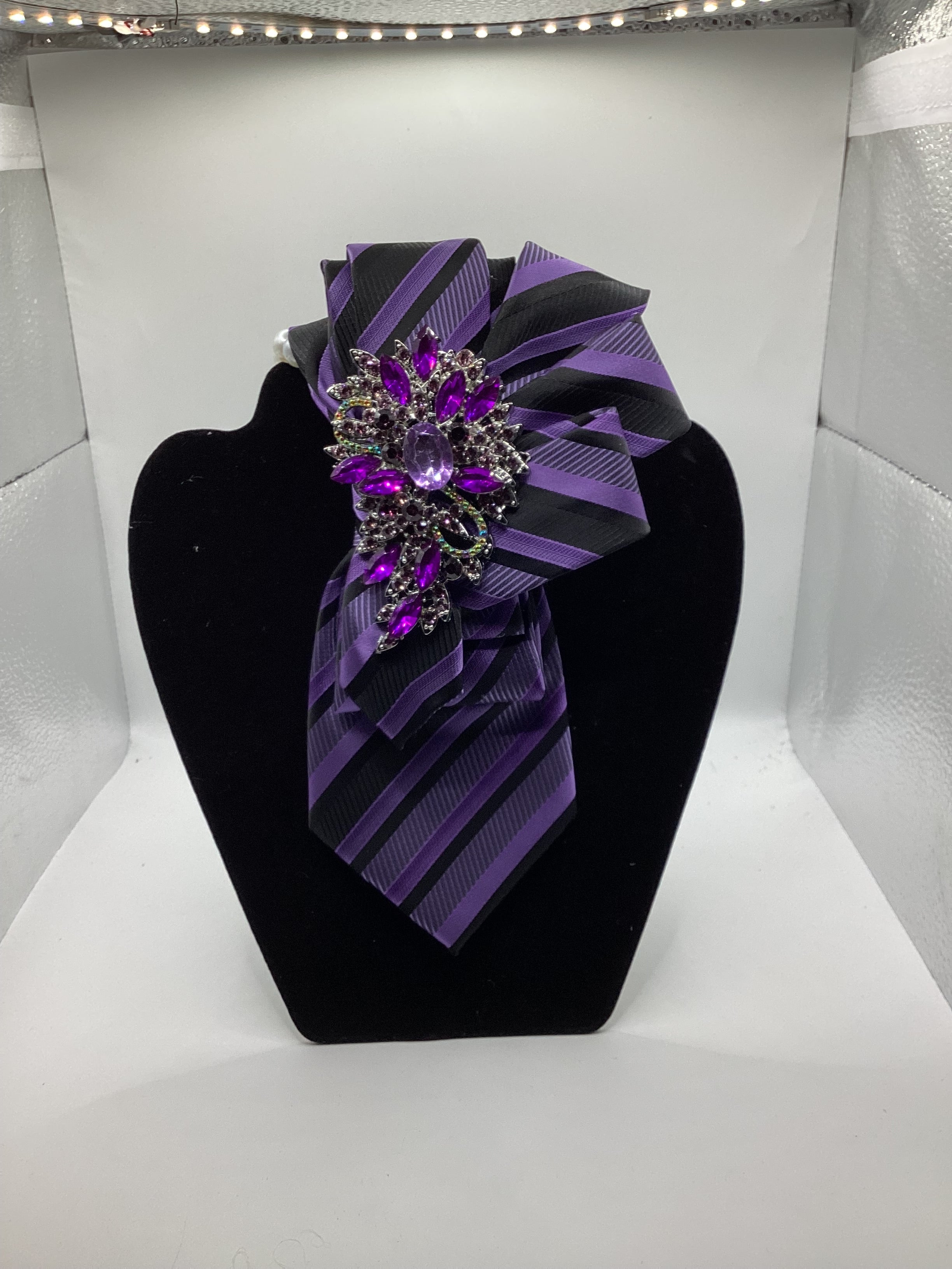 Violet Glam Statement Tie