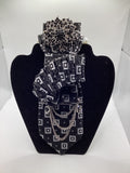 Midnight Noir Luxe Statement Tie – Black Diamond Collection 2