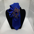 Royal Sapphire Bloom Statement Tie
