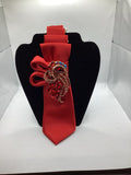 Crimson Phoenix Statement Tie