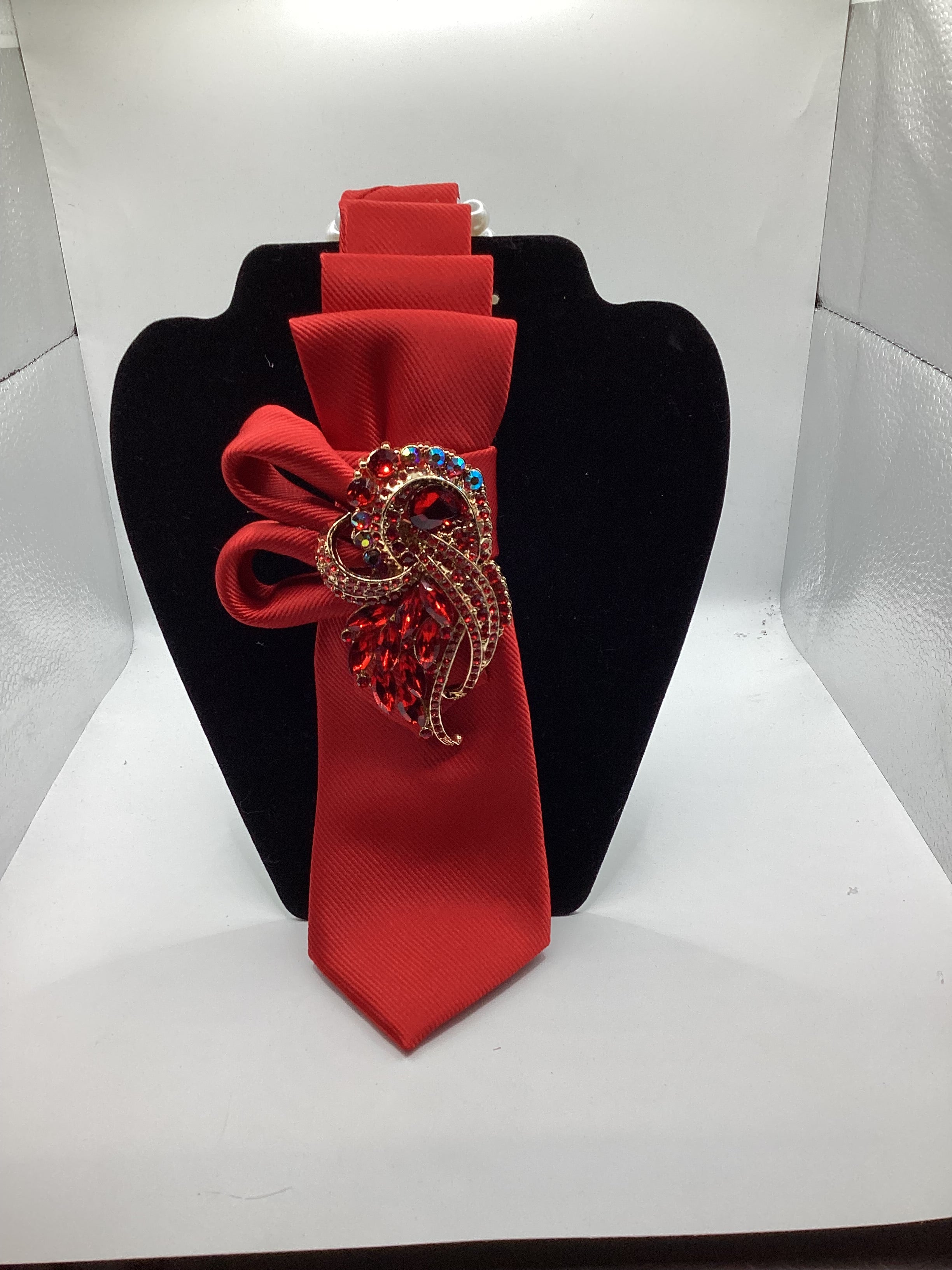 Crimson Phoenix Statement Tie
