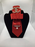 Ruby Couture Pearl Statement Tie