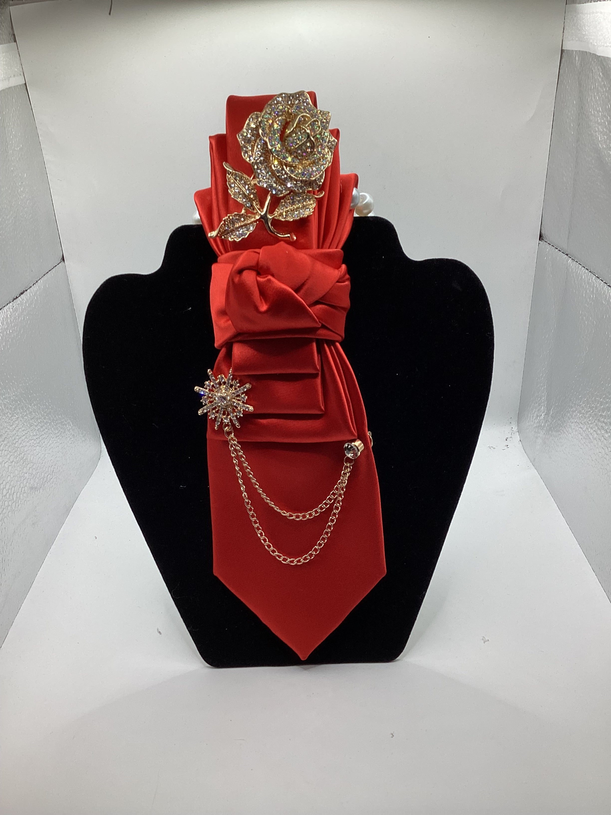 Scarlet Rose Royale Statement Tie