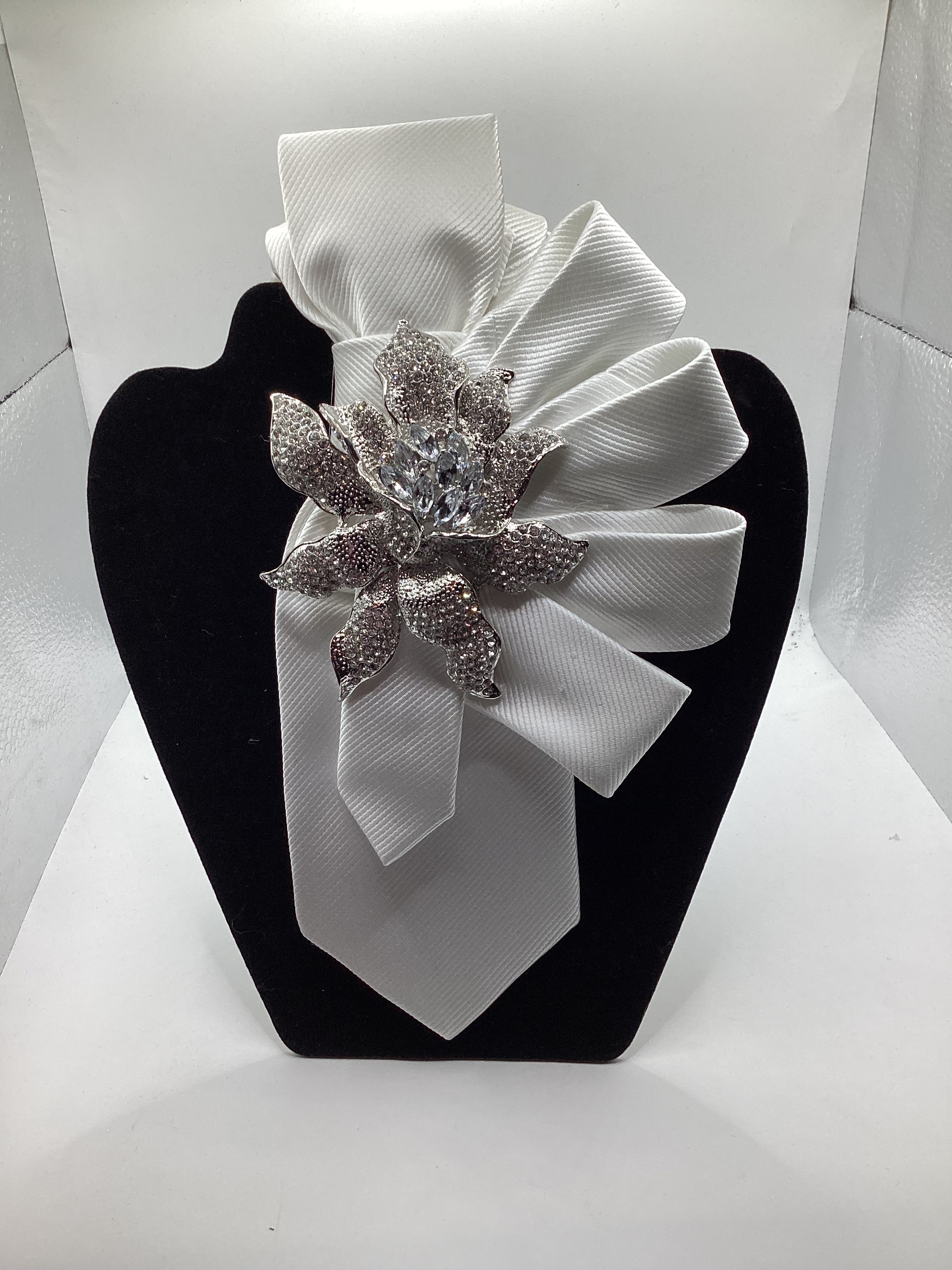 White Luxe Statement Tie