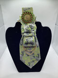 Golden Meadow Floral Designer Tie