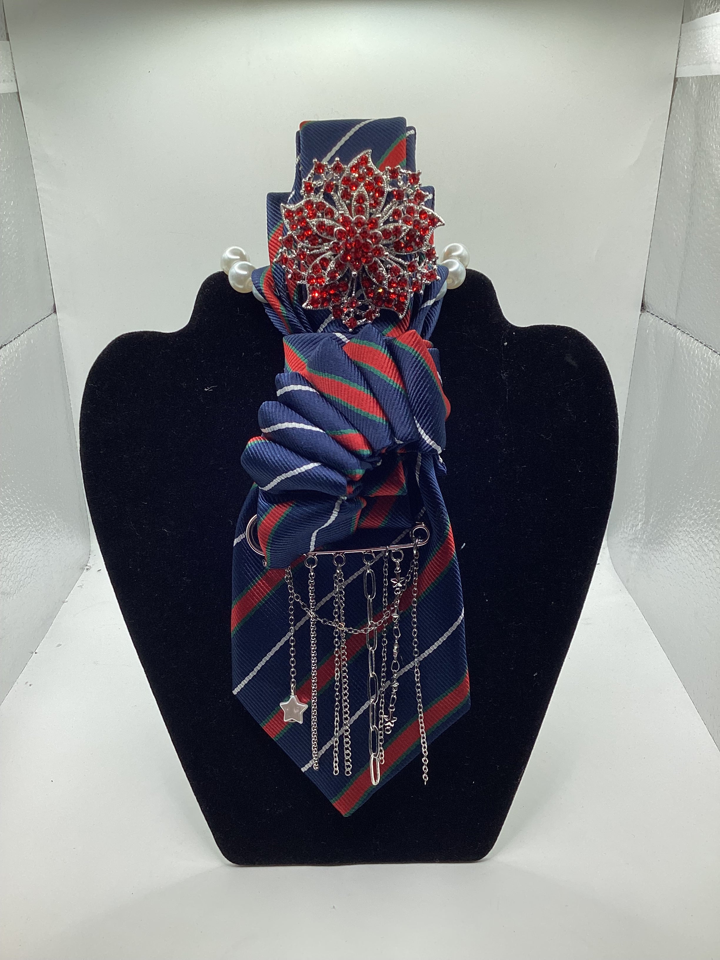 Crimson Crest Designer Tie