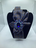 Sapphire Medallion Statement Tie