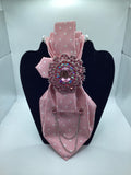 Blush Pearl Polka Dot Statement Tie