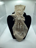 Pearl Cascade Elegance Statement Tie