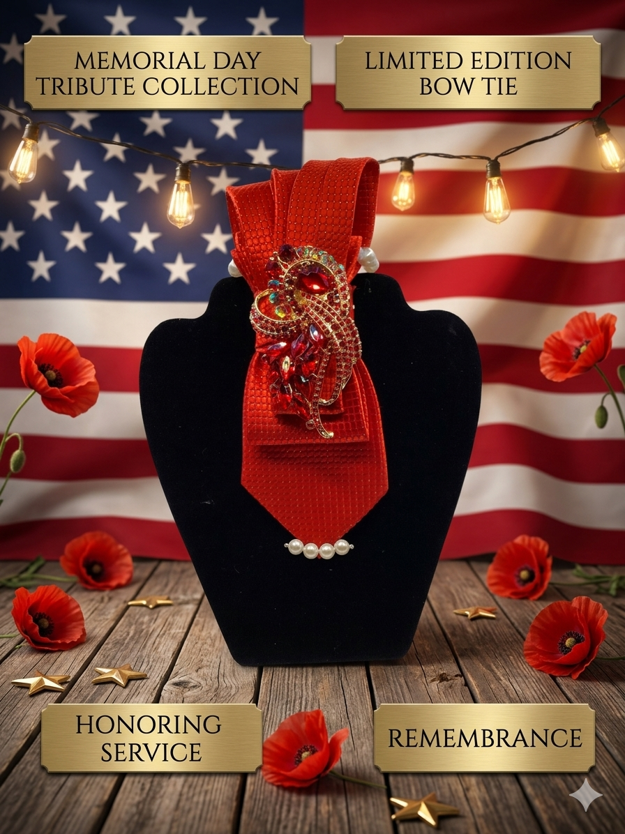 Tribute Collection Red Bow Tie