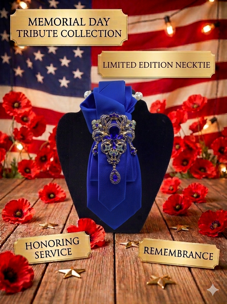 Royal Blue Memorial Heirloom Tie