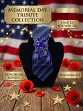 Elegant Blue Stripe Formal Tie