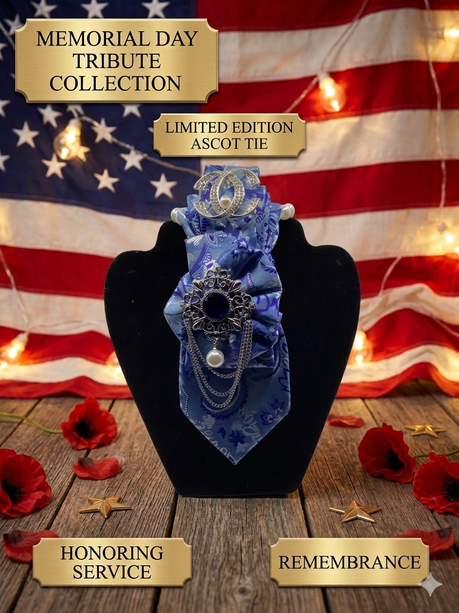 Royal Sapphire Ascot Statement Tie