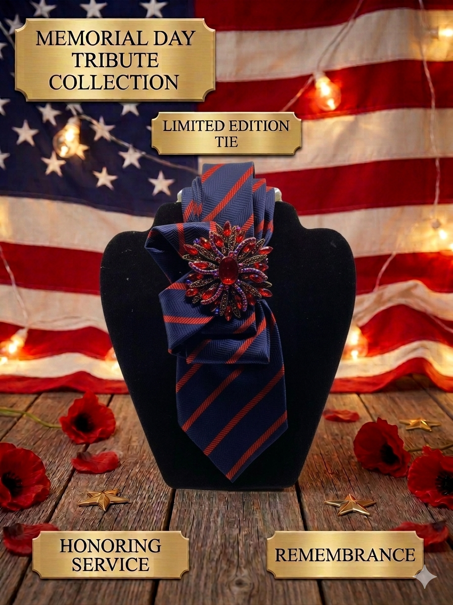 Patriot Prestige Statement Tie – Red, White & Blue Tribute Edition