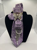 Lavender Pearl Butterfly Statement Tie – Elegant Paisley