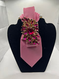 Pink Royal Sparkle – Jeweled Statement Tie