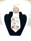 White Hope & Butterfly Breast Cancer Awareness Tie