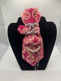 Fuchsia Pearl Glamour Statement Tie
